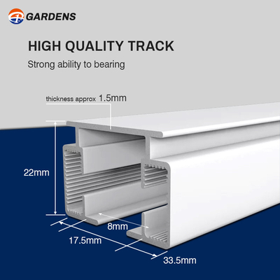 OEM Manual Curtain Track Aluminum Silent Curtain Rails
