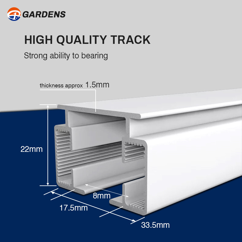OEM Manual Curtain Track Aluminum Silent Curtain Rails