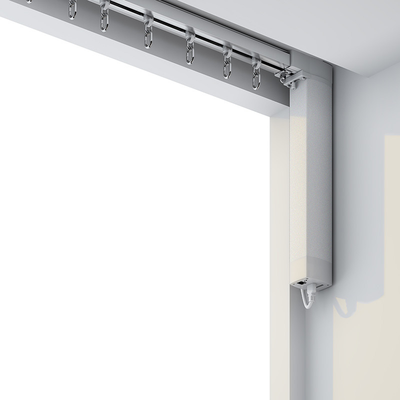 RF433 Electric Curtain Motor 12w Automated Curtain Rod Motor
